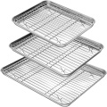 Factory Price multi sizes rectangle ramadan serving tray stainless steel food trays for wedding party